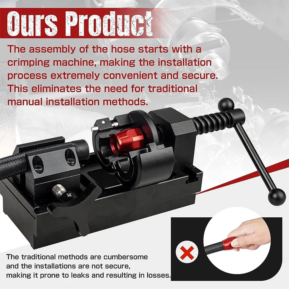 Fuel Line Fitting Installation Tool Kit 4AN-12AN