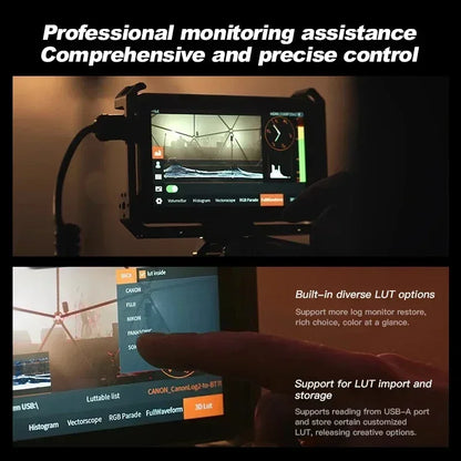 6 Inch 4K Camera Monitor 2000-Nit Touchscreen