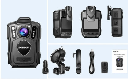 Portable 128GB Body Cam with Night Vision Recording