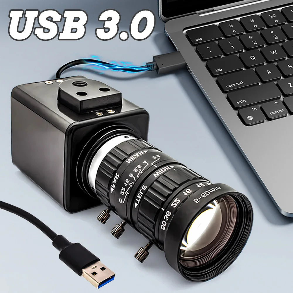 Plug and Play 4K USB Camera 5–50mm Lens