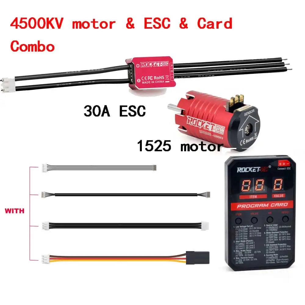 Mini 1525 4500KV RC Motor and 30A ESC