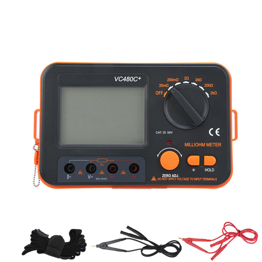 Handheld Low Resistance Tester VC480C 6-Gear