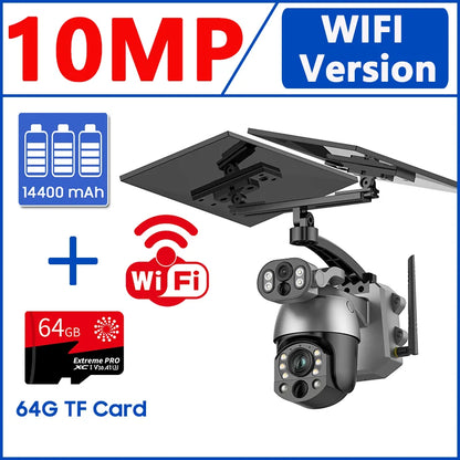 Wireless 10MP WiFi Camera with Built-In 64GB Memory