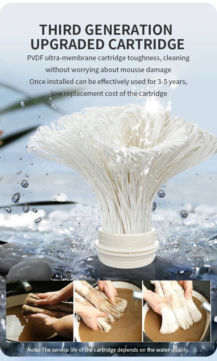 Ultra Filtration Water Purifier 3000L with Cleaning Tube