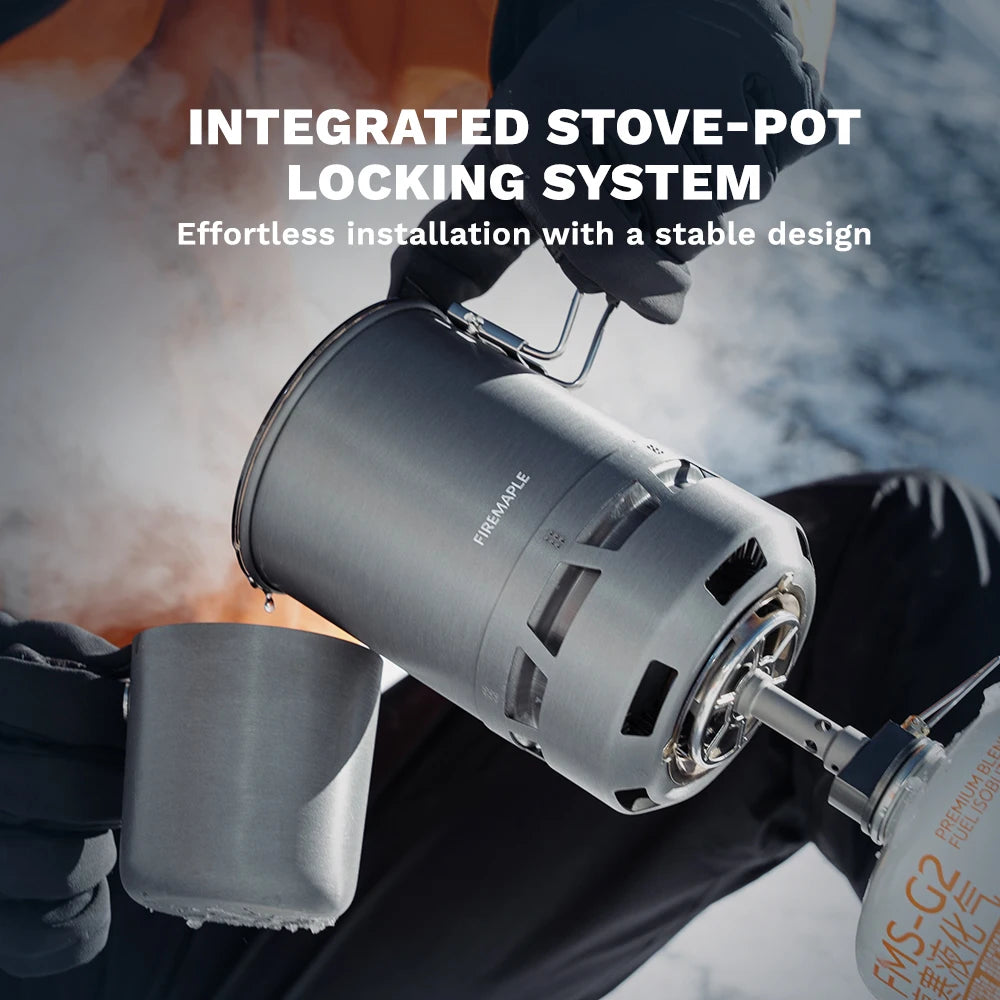 Portable Quickboil Camping Stove with Lightweight Gas Cooking System