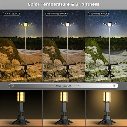 Heavy Duty 14000mAh LED Tent Lamp 6000LM