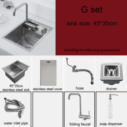 45x35cm Compact Bar Sink with Tap