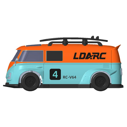 Rechargeable 1:64 Desktop RC Car Orange