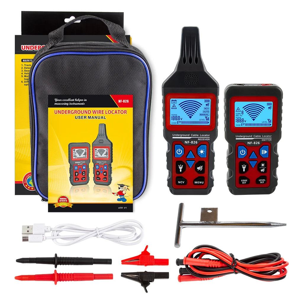 High Voltage NF-826 Cable Finder Underground Pipe Detector