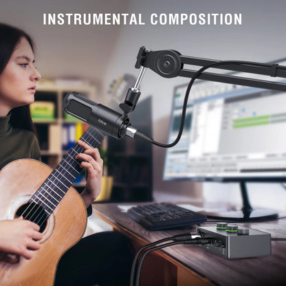 Studio Podcast Kit Dynamic Microphone Audio Mixer for Recording