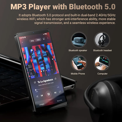 128GB MP3 Player with WiFi Bluetooth 5.5" HD Touchscreen