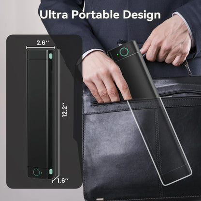Portable A4 Thermal Printer Wireless Bluetooth for Phone & PC
