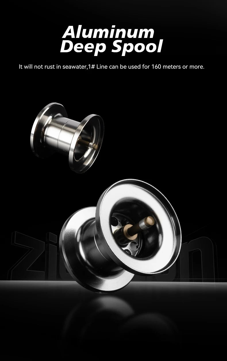 100MG Baitcasting Fishing Reel 5kg Drag 6.3:1 Gear Ratio