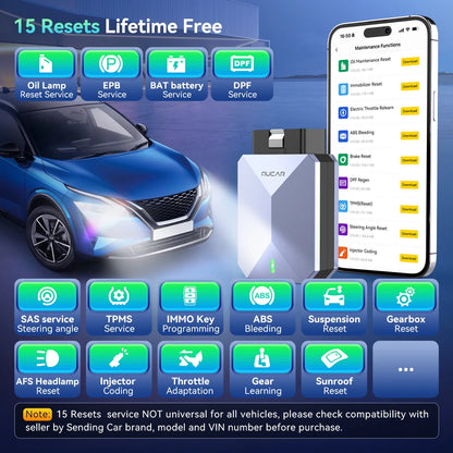 OBD2 Bluetooth Car Diagnostic Scanner Full System