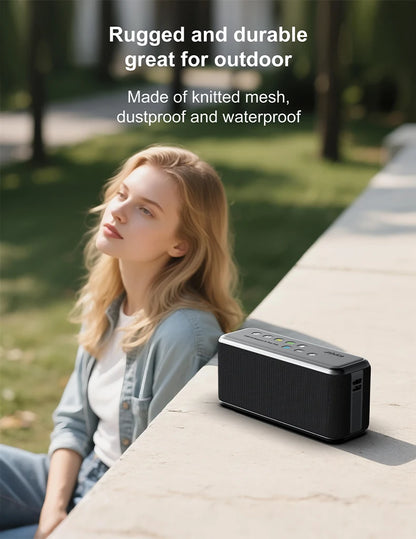Portable 100W Bluetooth Speaker with Subwoofer and 20000mAh Battery