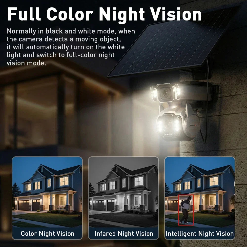 4G Outdoor Security Camera AI Tracking 12X Optical Zoom 32GB