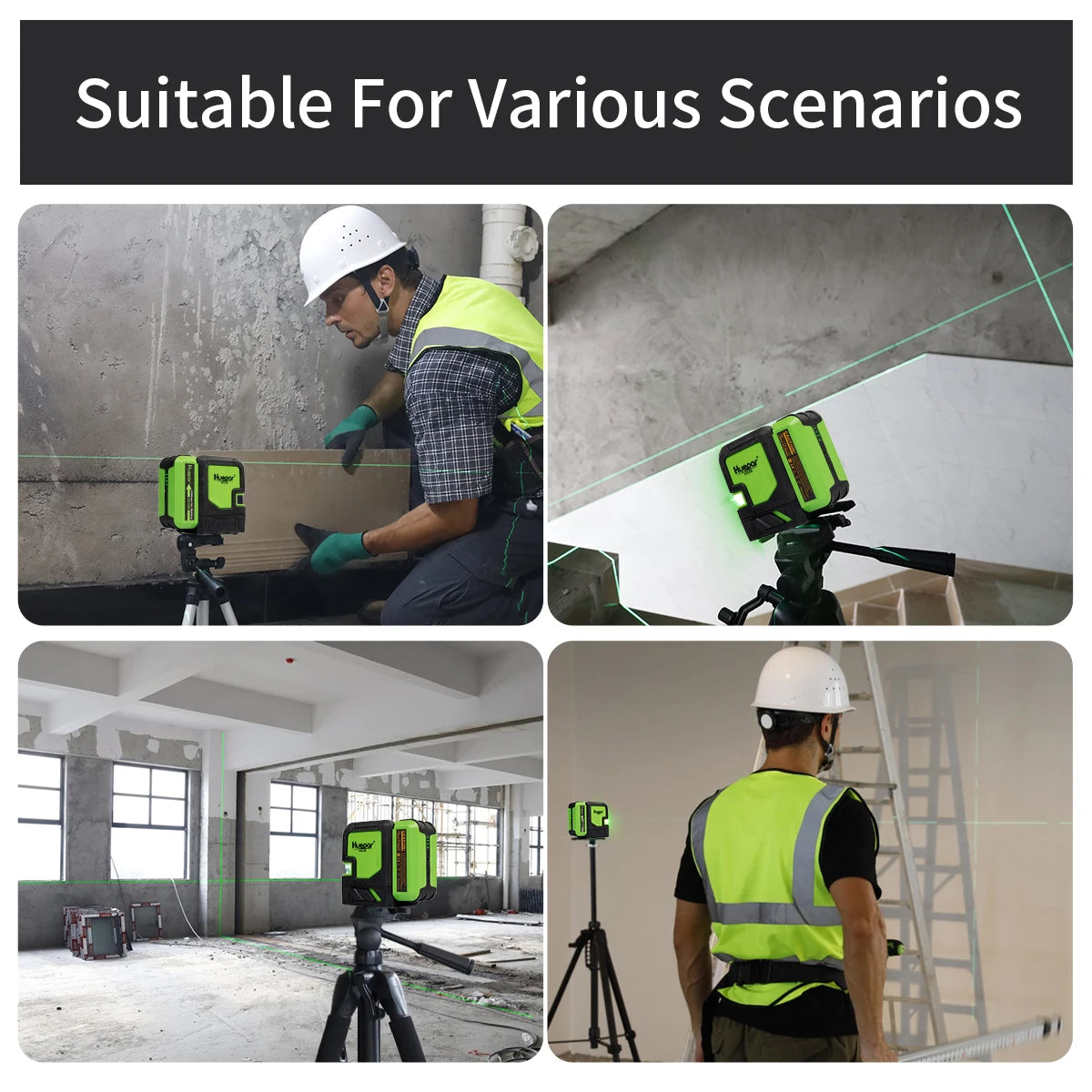 Rechargeable Green Laser Level Kit with Carry Case