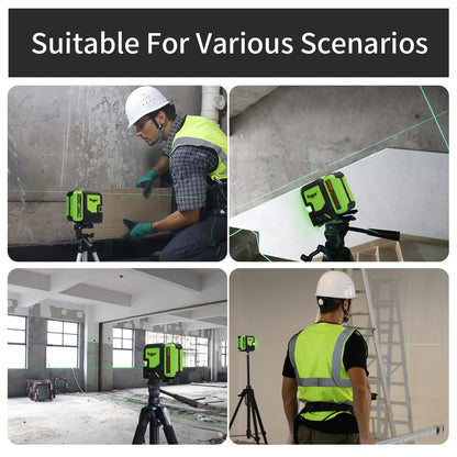 Rechargeable Green Laser Level Kit with Carry Case