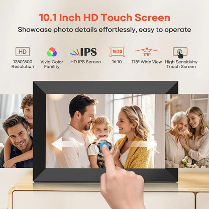 10.1" Smart WiFi Digital Photo Frame 32GB Storage