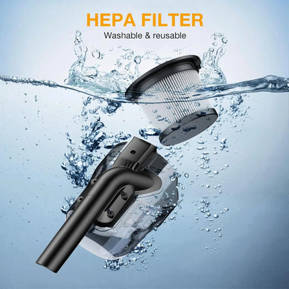 Portable Electric Vacuum Cleaner with 2 Filters for 20V Battery