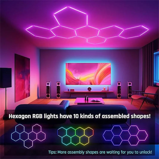 RGB-4H 1522 Hexagon LED Honeycomb Ceiling Light