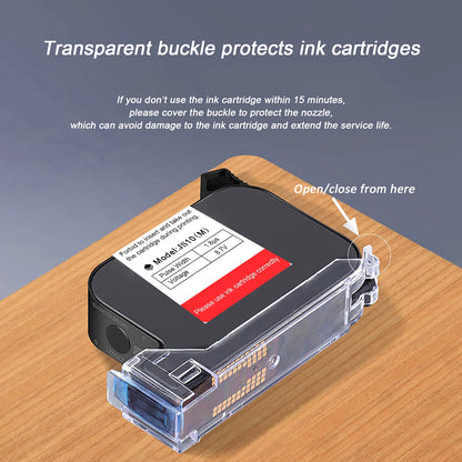 12.7mm Fast-Dry Black Ink Cartridges for Handheld Printer