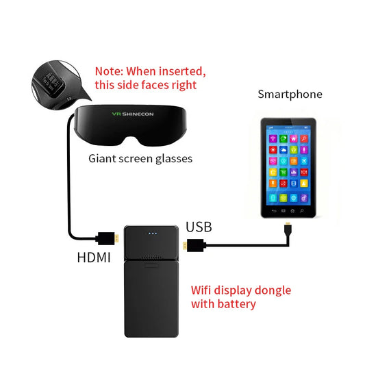 XR Smart VR Glasses for Movies TV & Gaming