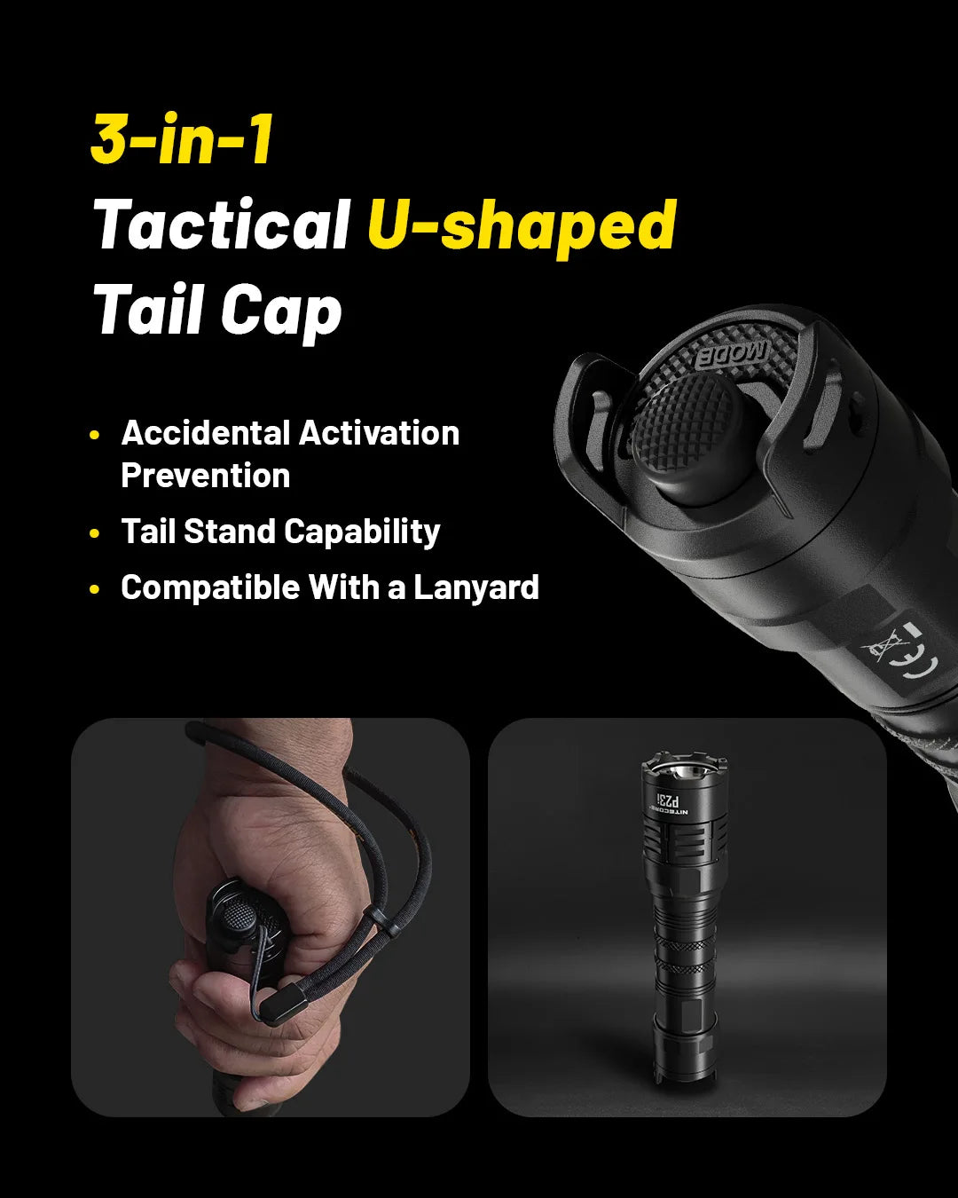 3000 Lumen USB C Tactical Flashlight with Long Range Beam