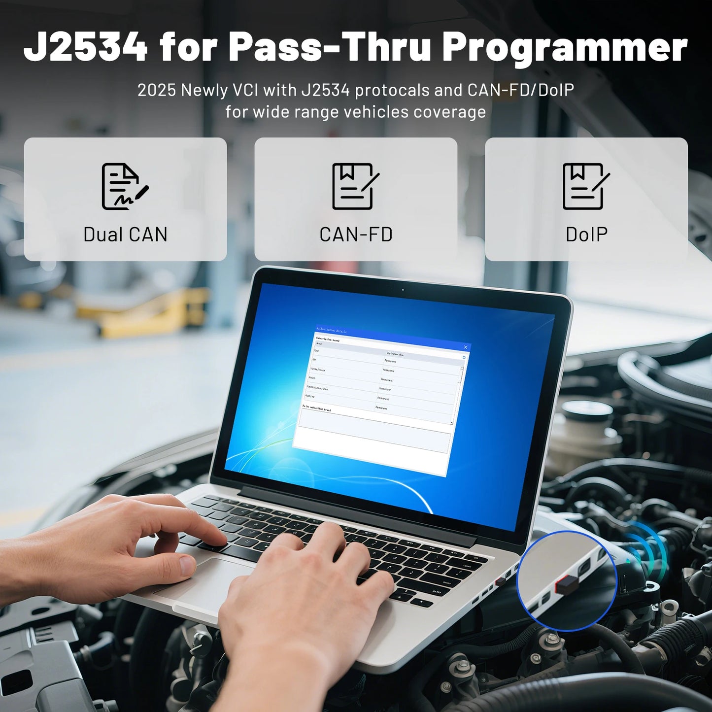 Full System OBD2 Car Diagnostic Scanner with ECU Coding