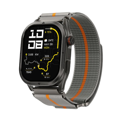 Smartwatch with GPS and AMOLED Display Black Strap