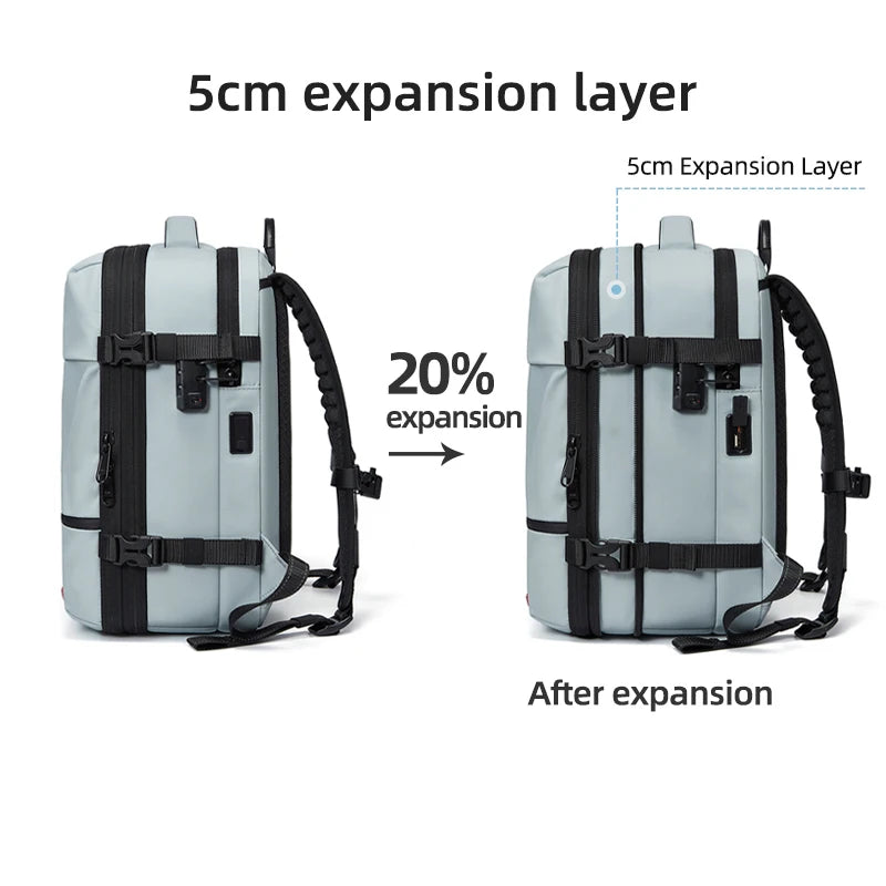 Smart Travel Compression Backpack 16 Inch with Pump