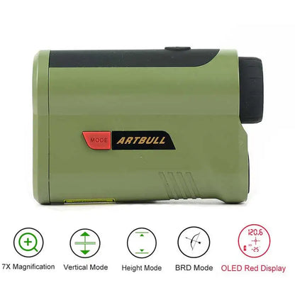 1200Yard Laser Rangefinder with 7X Magnification OLED Display