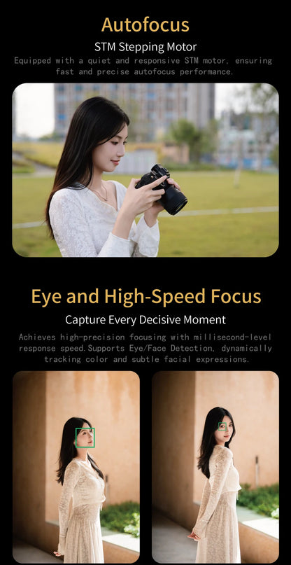 85mm F1.8 Auto Focus Portrait Lens for L Mount Cameras