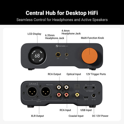 Balanced HiFi DAC Headphone Amplifier with Remote Control