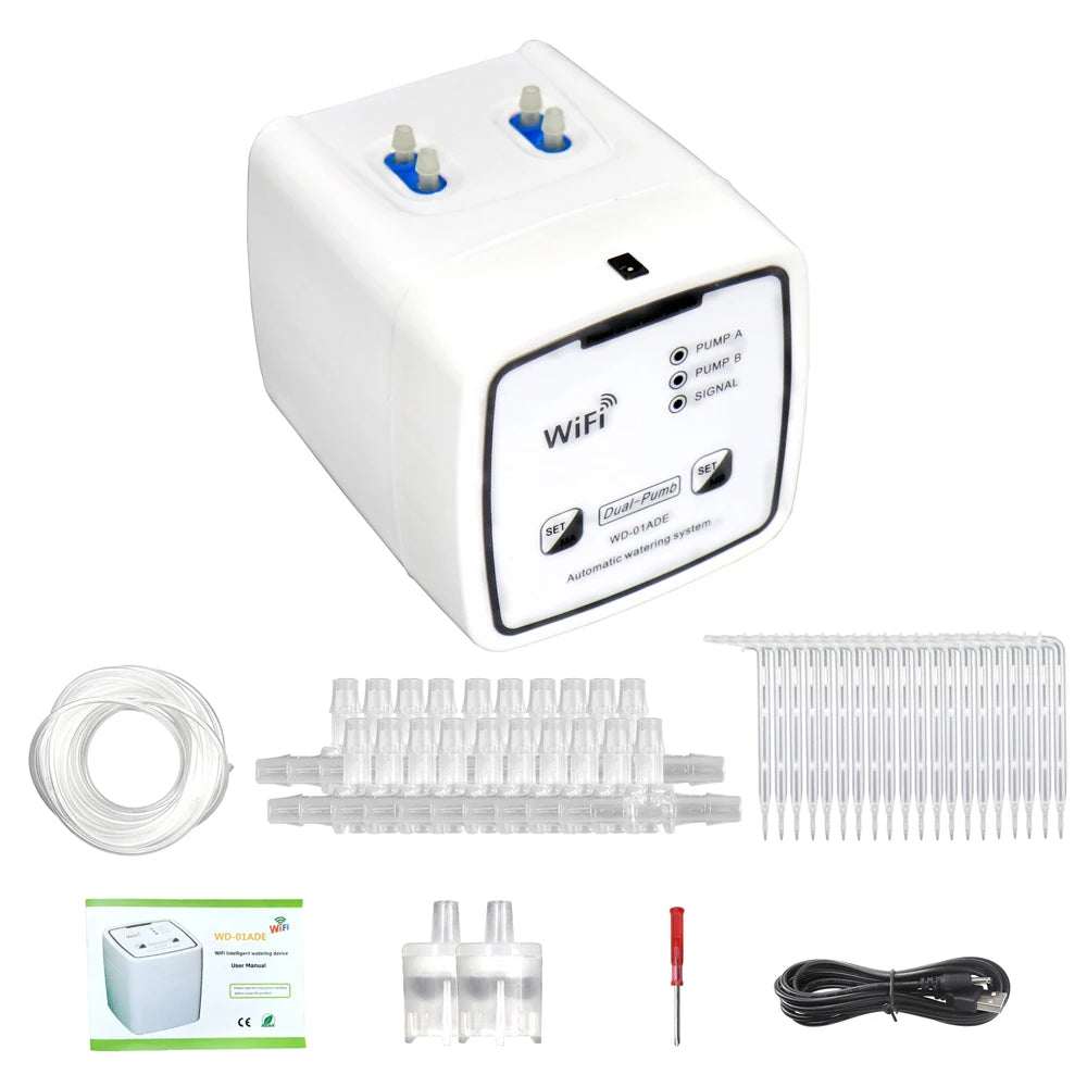 Smart WiFi Drip Irrigation System with Dual Pumps