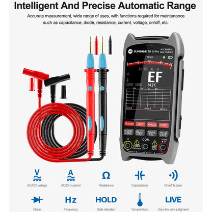 HD 256×192 Infrared Thermal Imaging Multimeter Repair Tool