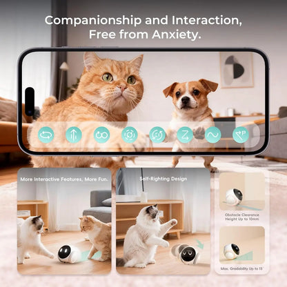 Smart Pet Camera Robot with Auto Recharge and Night Vision