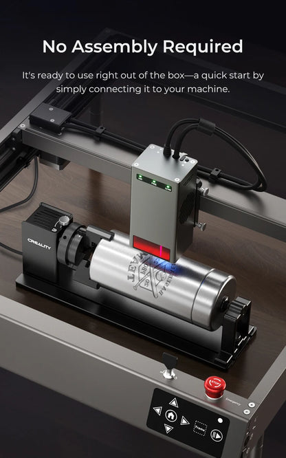 Rotary Roller Attachment for Laser Engraving Machines for Cylindrical Objects