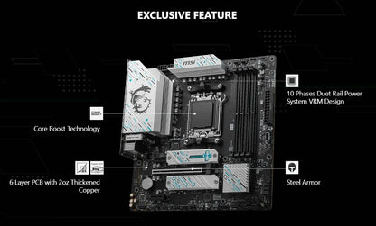 B650M Gaming Plus WiFi AM5 DDR5 Motherboard