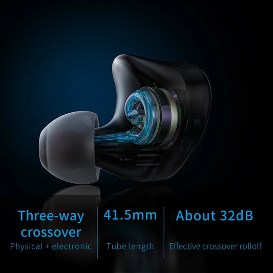 Titanium HiFi In-Ear Monitors with Hybrid Drivers