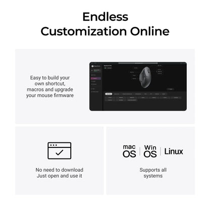 Wireless Gaming Mouse 8K DPI Optical Sensor Ergonomic