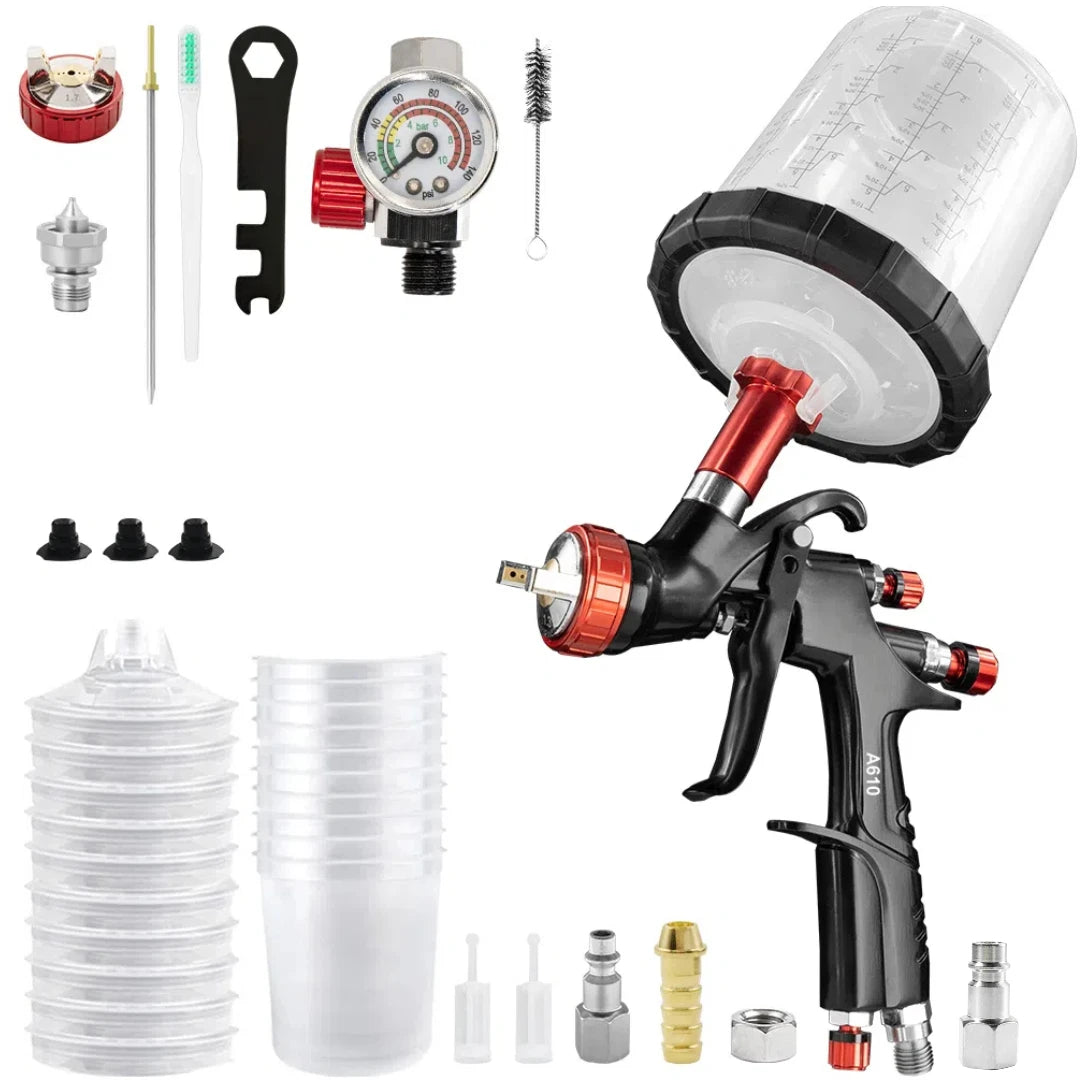 LVLP Spray Gun 1.7mm Nozzle Automotive Paint Air Tool