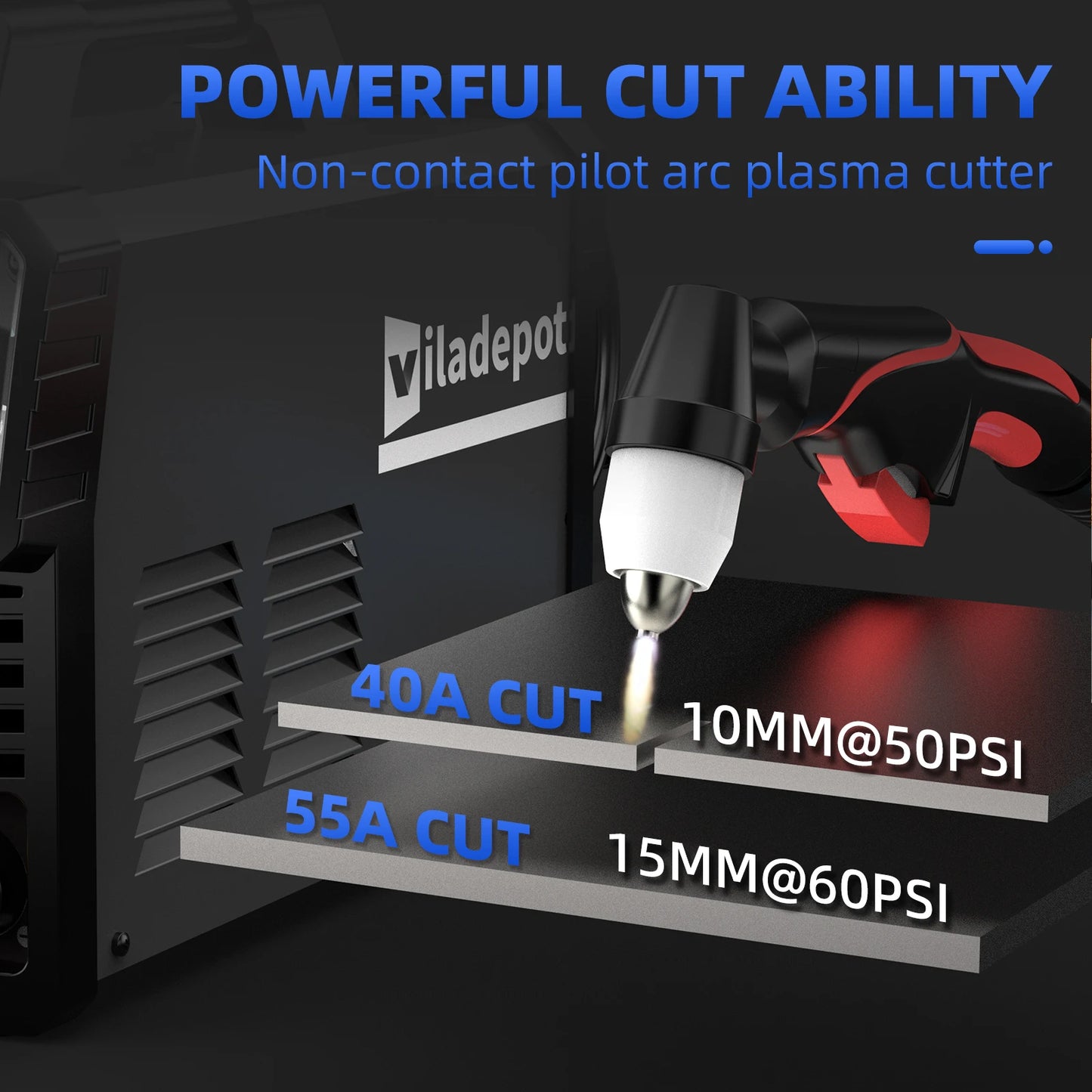 Digital Plasma Cutting Machine 55A Non-Contact Pilot Arc