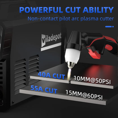Digital Plasma Cutting Machine 55A Non-Contact Pilot Arc