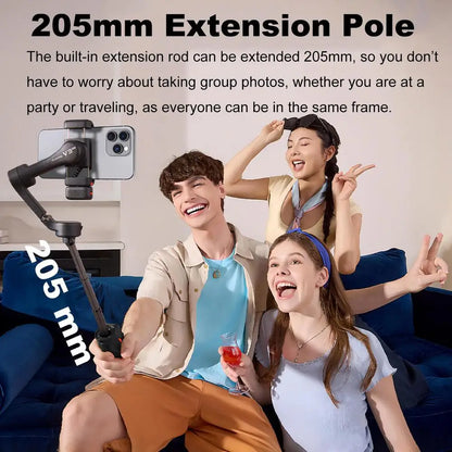 Portable 3-Axis Smartphone Gimbal with AI Face Tracking