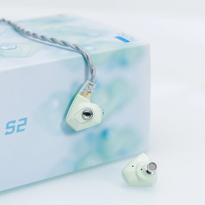 Mint Green Type-C Earphones Dual Drivers with Mic