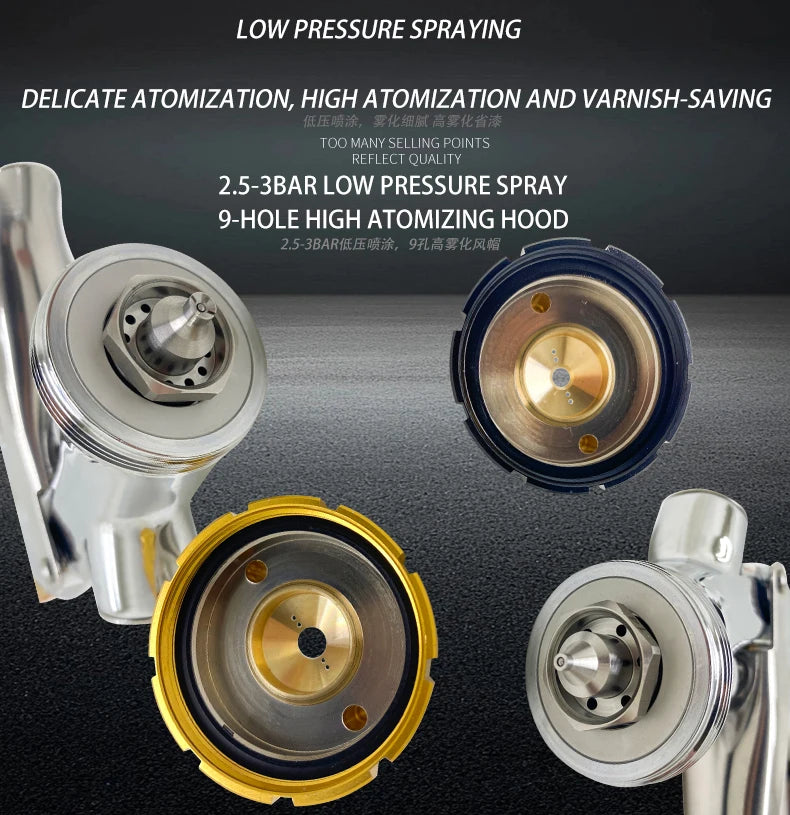HVLP Automotive Paint Spray Gun High Atomization