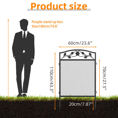 Portable Metal Pet Fence Barrier 5 Panel Safety Latch