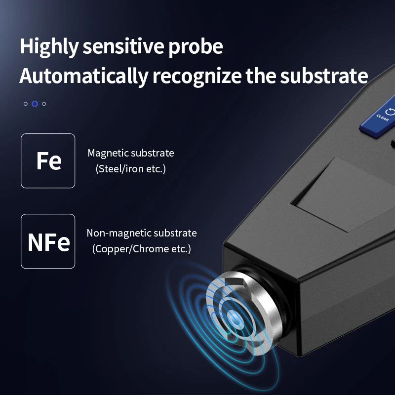 Portable Digital Paint Gauge for Car Surface Measurement