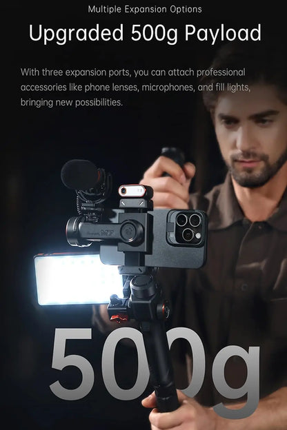 Professional Phone Gimbal Stabilizer for iPhone & Android Vlogging